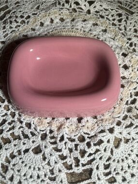 Vintage Pink Ceramic Soap Dish